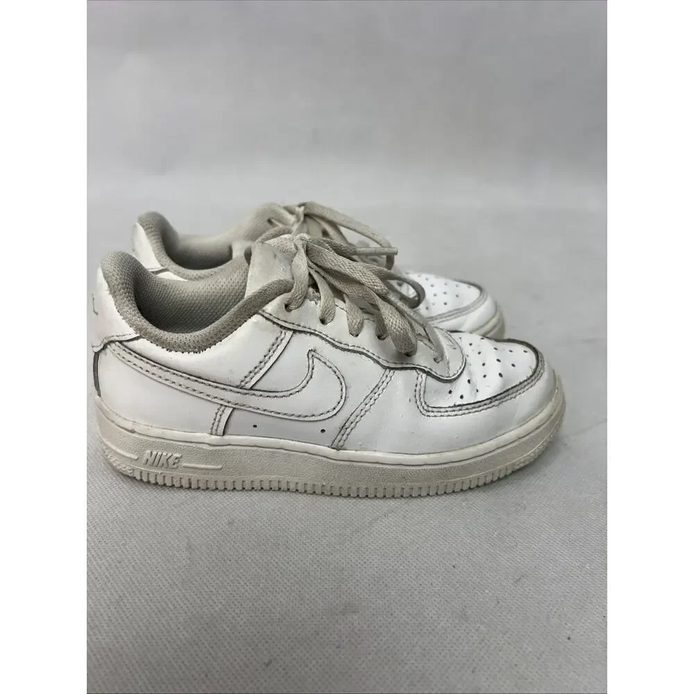 Nike Shoes Kids Size 12C White Air Force 1 Low Leather Sneakers DH2925-111